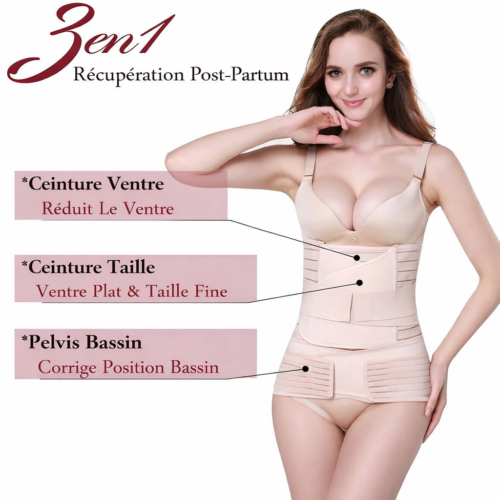 AXTARA Corset post-partum 3 en 1 ™